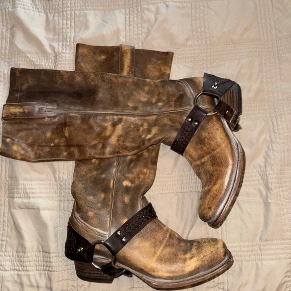 Free Bird Timber Brown Leather Knee-High Boots - Picture 7 of 9